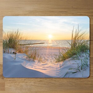 Sunset at the Baltic Sea Beach Designer Placemat Set