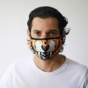 Reusable Fashion Face Mask Tiger (Adult) MultiColor