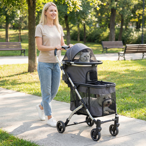 4-in-1 Foldable Dog Jogger Car Seat