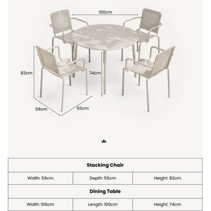 Porto 4 Seater Dining Set
