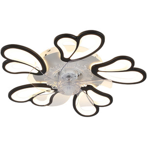 Unique Love Heart petal-shaped design LED Ceiling Fan Light