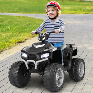 4-Wheeler Ride-On Toys with LED Lights and Wireless Connection