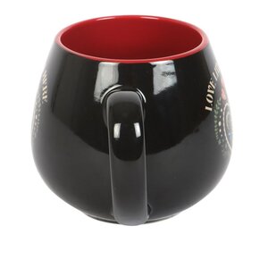 Love Lives Here Folk Heart Mug Ceramic Coffee Tea Cup
