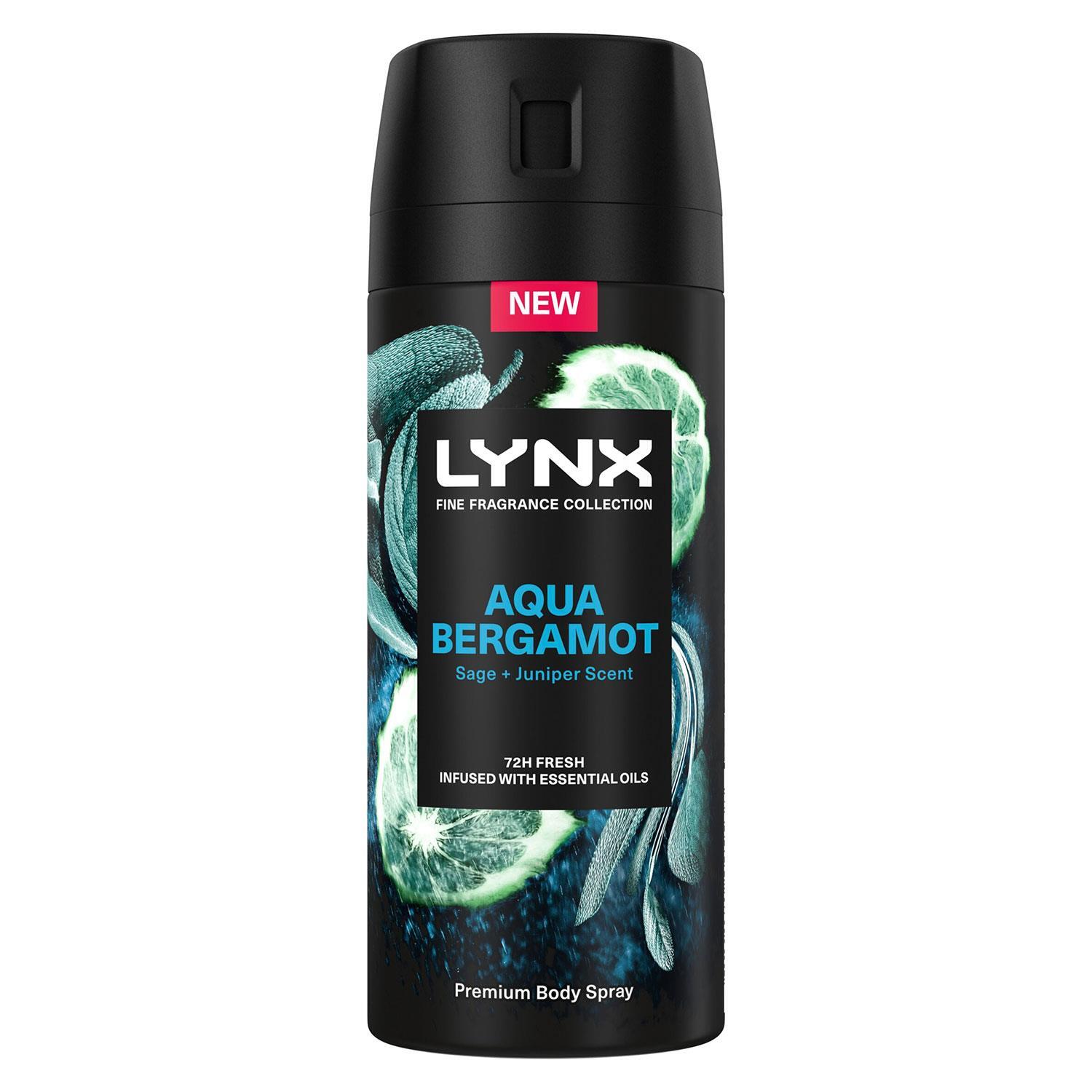 Lynx Men's Fine Fragrance Collection Premium Deodorant Bodyspray Aqua Bergamot 150Ml - Image 6