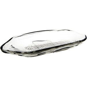 Vidrio Set Of Two Corn On The Cob Grey Coloured Glass Dishes