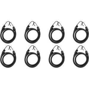 12 x Heavy Duty Bungee Cord with Hooks - 8mm Elastic Luggage Straps - 4 Lengths