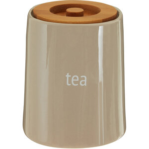 Fletcher Beige Ceramic Tea Canister