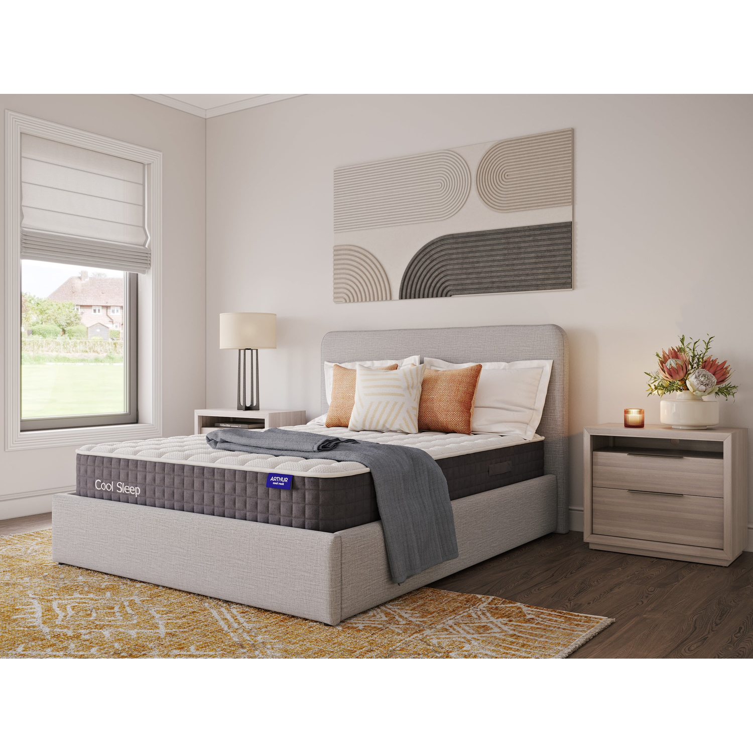 Arthur (King) Sleep Cool Rock Extra Firm Hybrid Mattress - Image 3