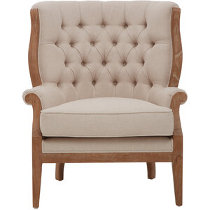Cabra Cream Chair with Tufted Back