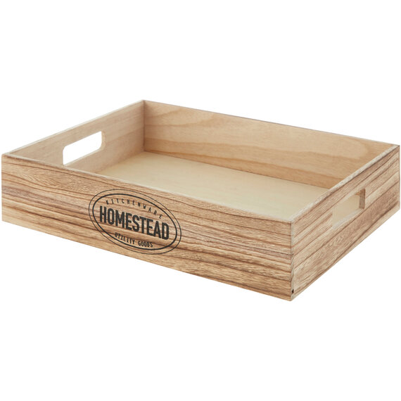 Naresso Natural Wood Homestead Storage Crate