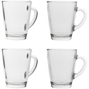 LAV Vega Glass Mugs - Clear - Set of 4