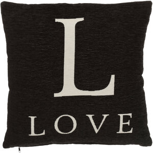 Words 'Love' Black Cushion