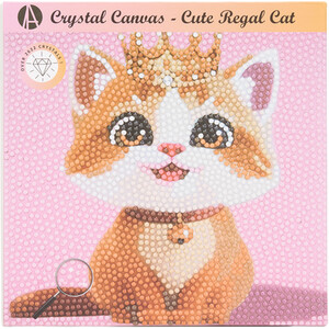 Cute Regal Cat Crystal Canvas