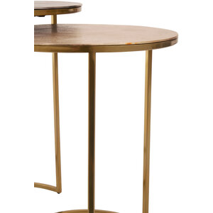 Amira Nest Of Two Gold Tables.