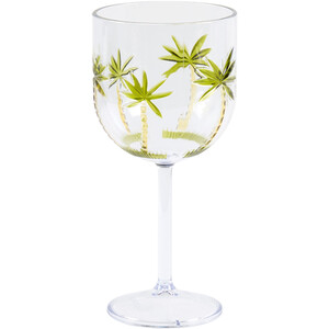 Palm Tree Design Wine Glass