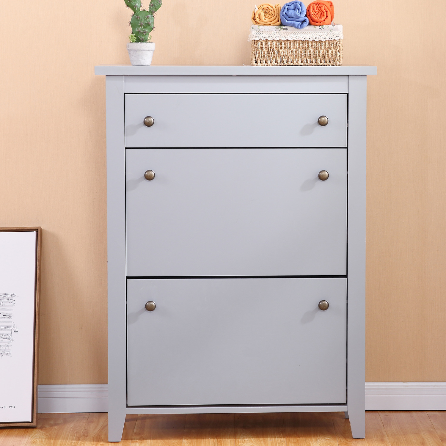 Shoe Storage Unit - Grey
