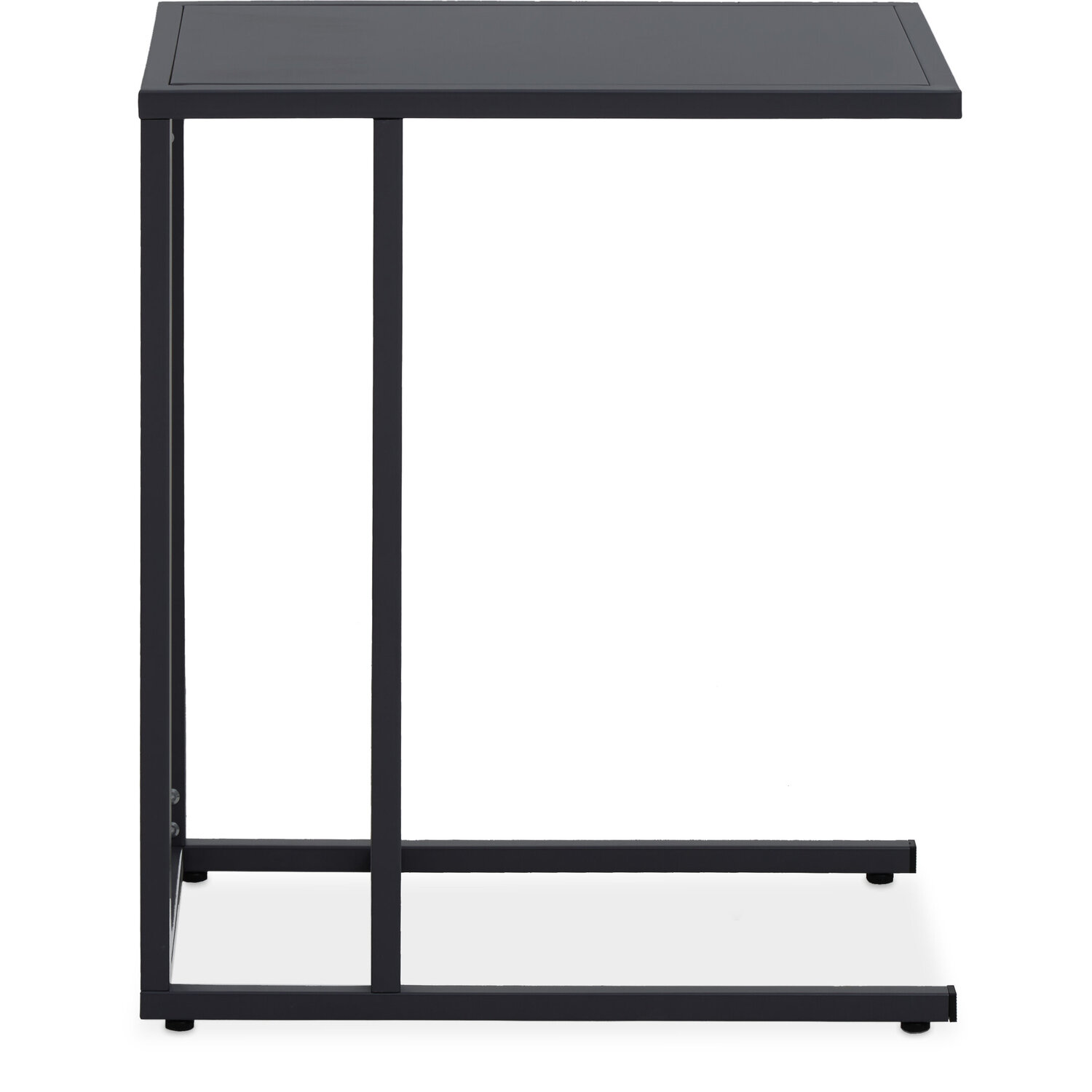 Acero Black Metal Side Table - Black