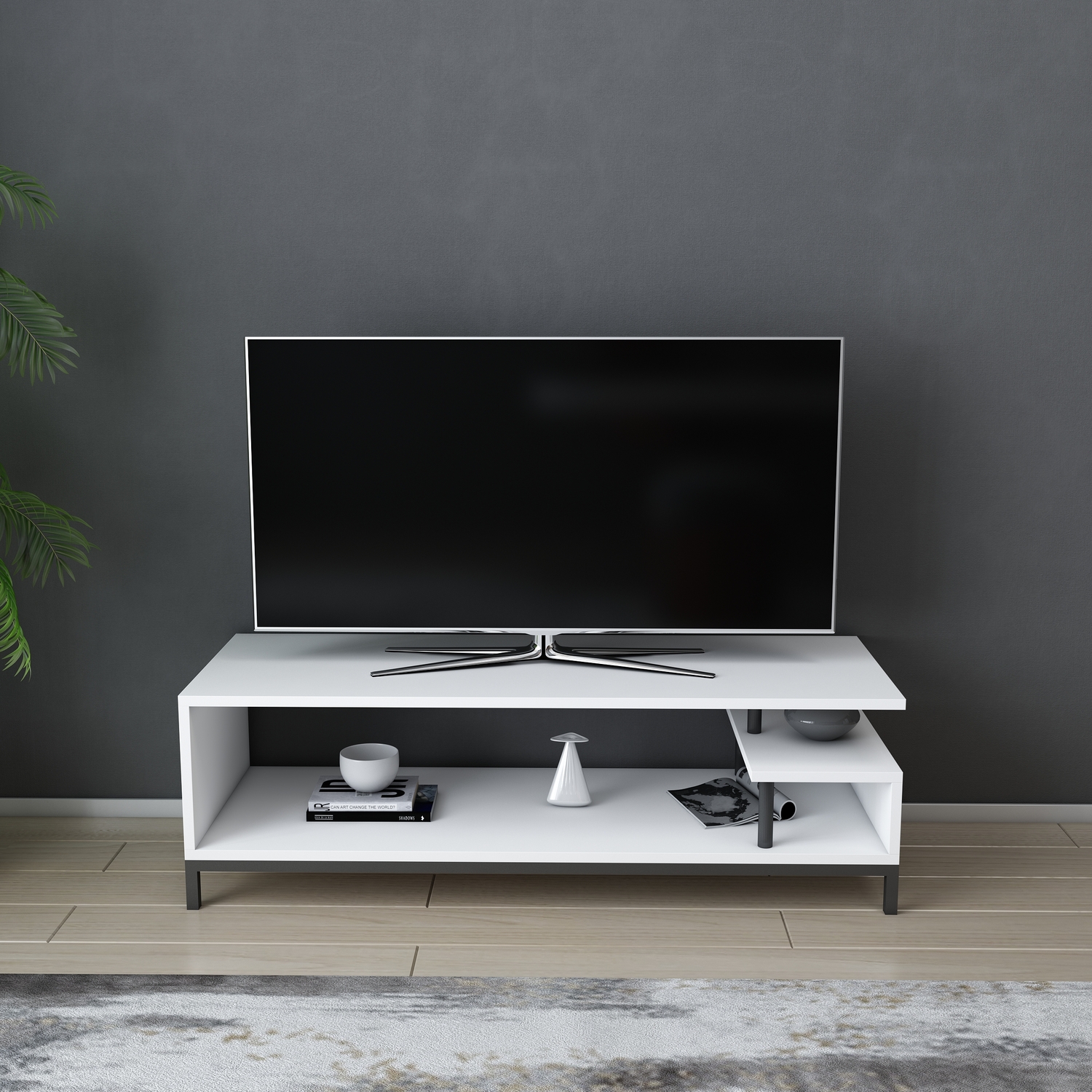 Reilly TV Unit - Black and White