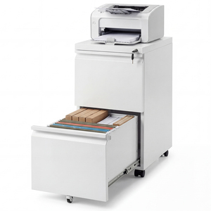 Rolling Metal File Cabinet with Keys