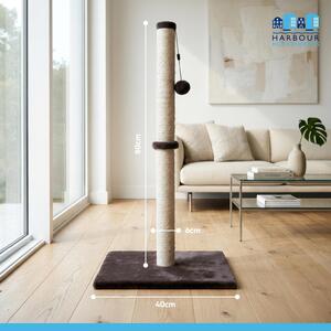 Cat Scratching Post with Hanging Ball - 80cm
