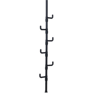 Adjustable Floor-to-Ceiling Clothes Rail with Storage Hooks