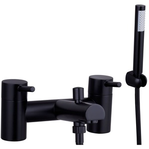 Balterley Modern Bathroom Round Minimalist Deck Mounted Bath Shower Mixer Tap