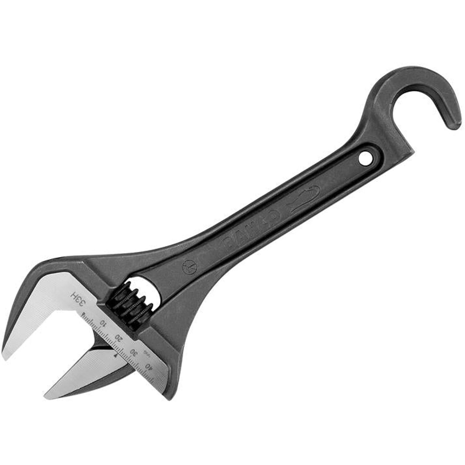 B&Q - 33H Wide Jaw Adjustable Wrench With Hook 254.5mm Bah33H - Image 5