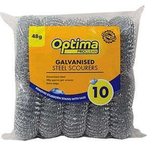 Ramon Optima Galvanised Steel Scourers (Pack Of 10)