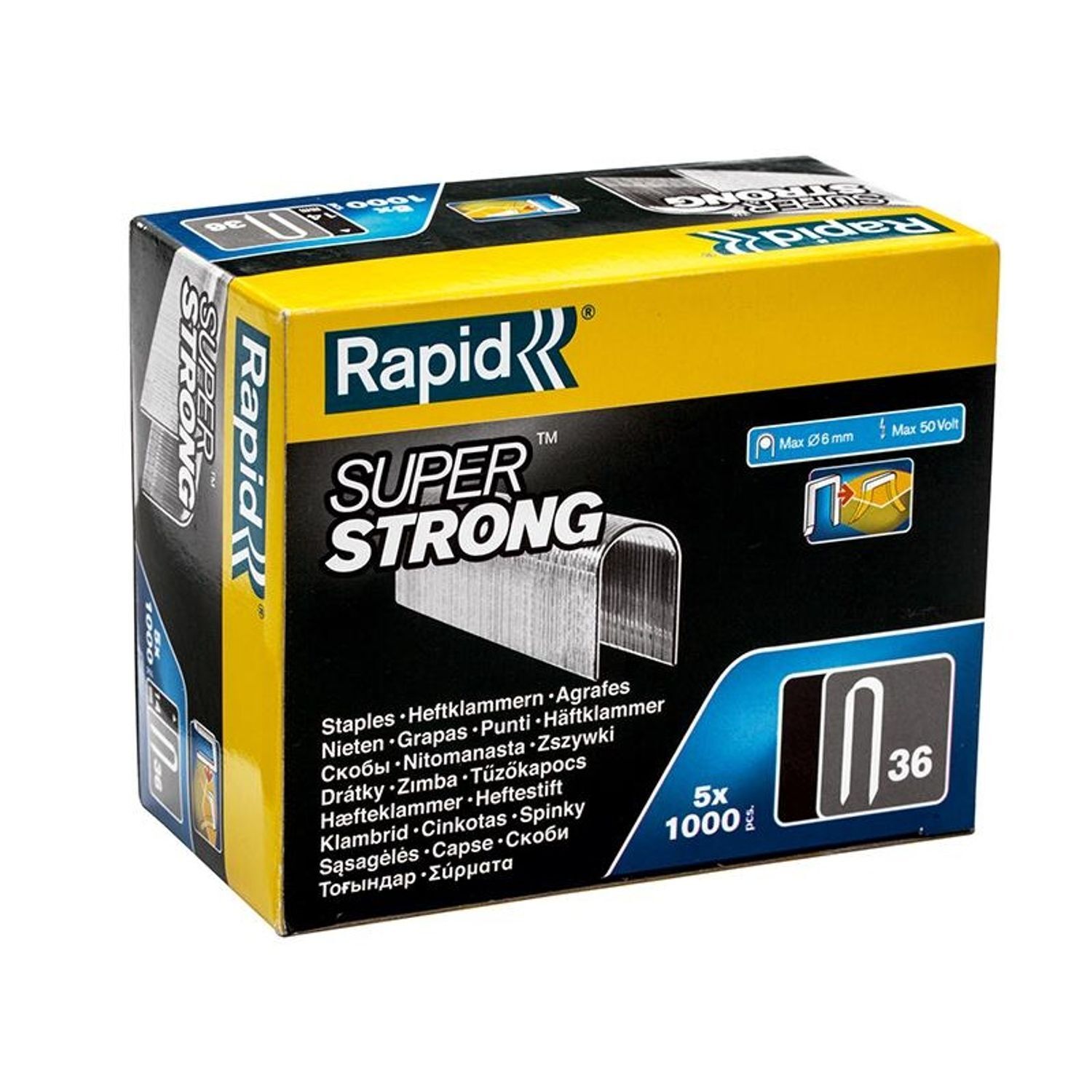 Rapid 36 Series Staples - Multi Colour
