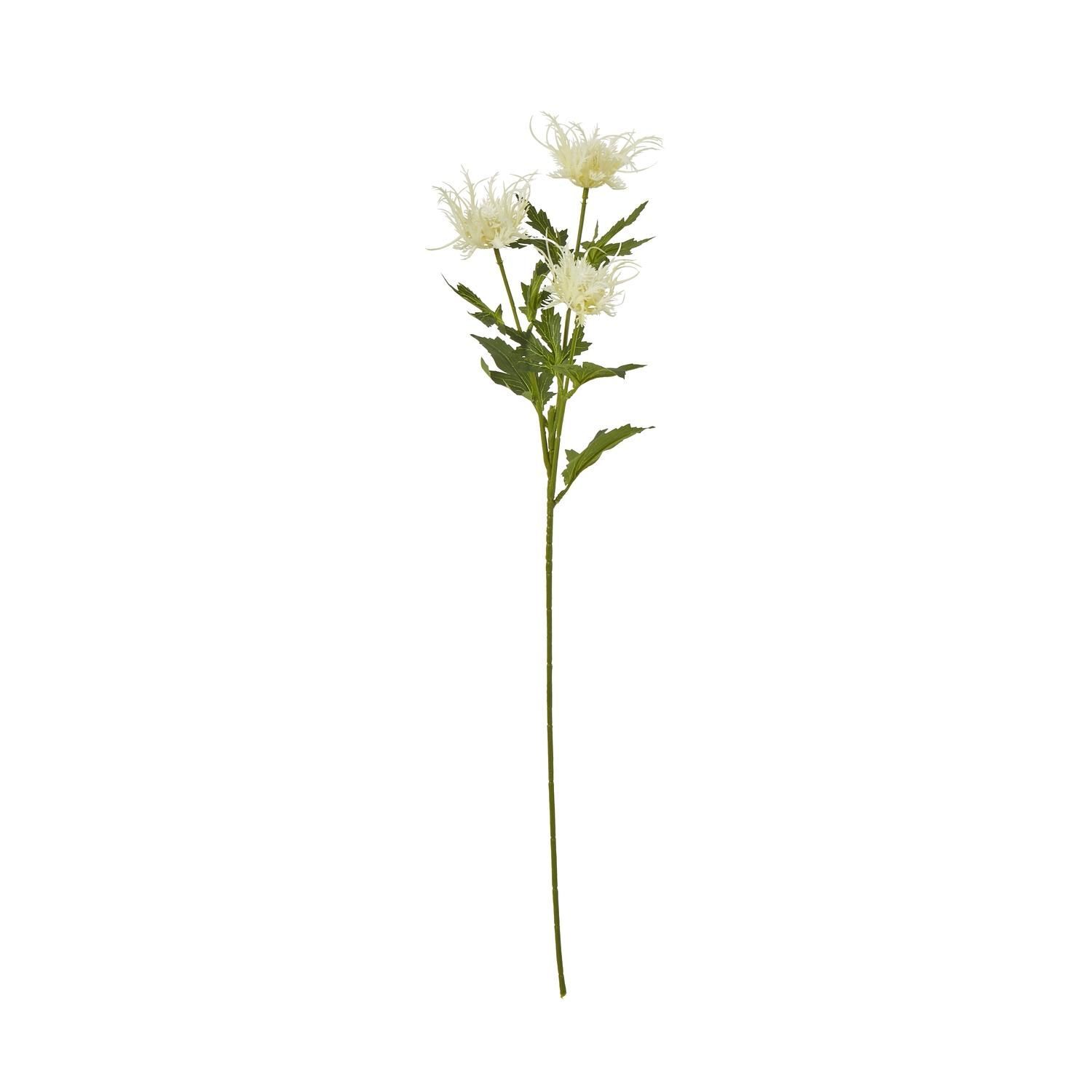 Hill Interiors Sea Holly Spray Artificial Flower - Cream