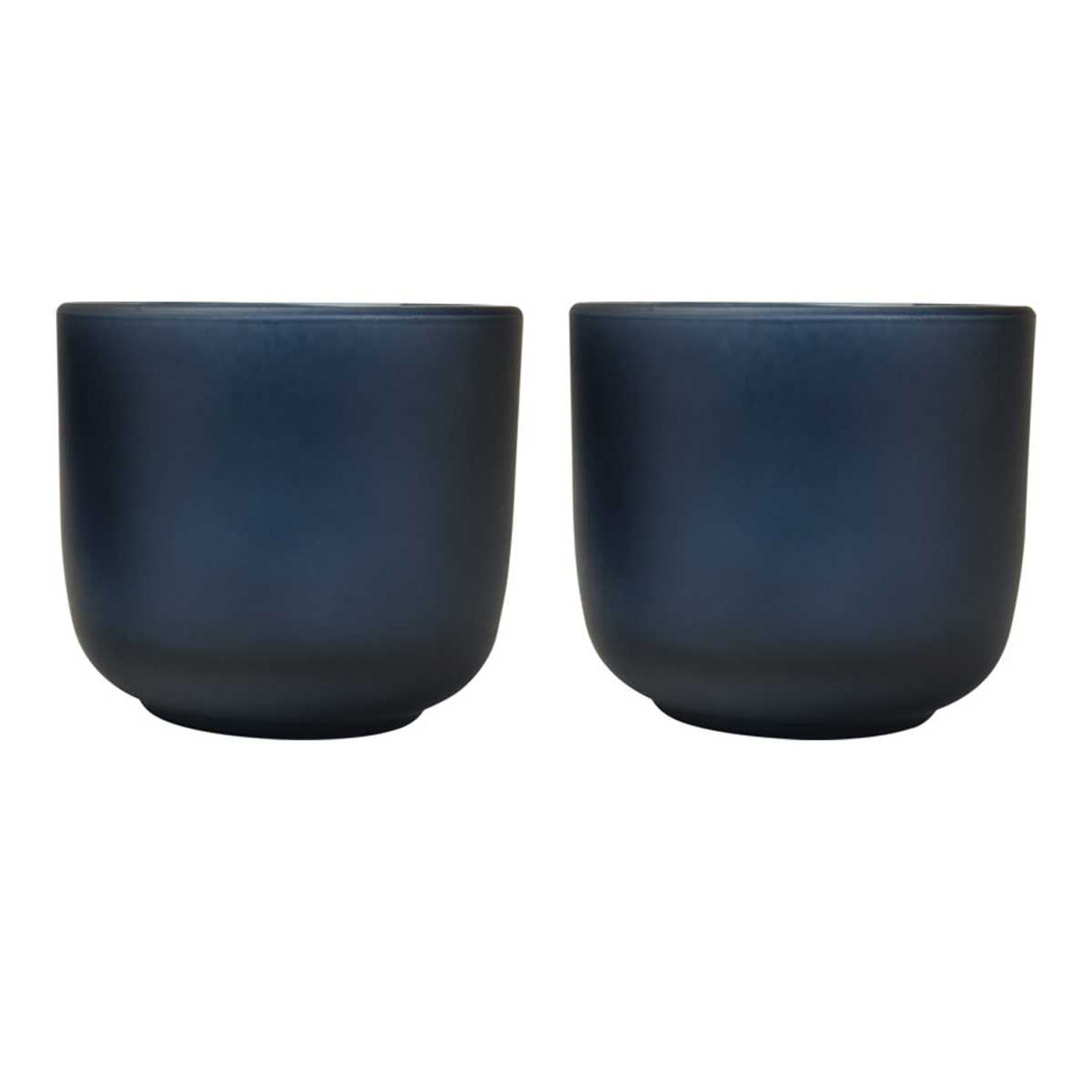 Seasons Borosilicate Glass 200Ml Cup (Pack Of 2) - Hale Blue