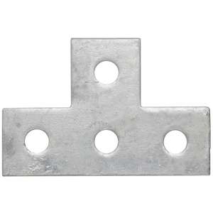 Flat T 4 Hole Bracket 89 x 138 HDG (Box of 25)