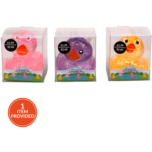 Squeeze Glitter Duck