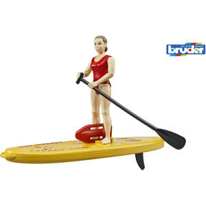 Bruder bworld Life Guard with Stand Up Paddle Rescue Vehicle Playset