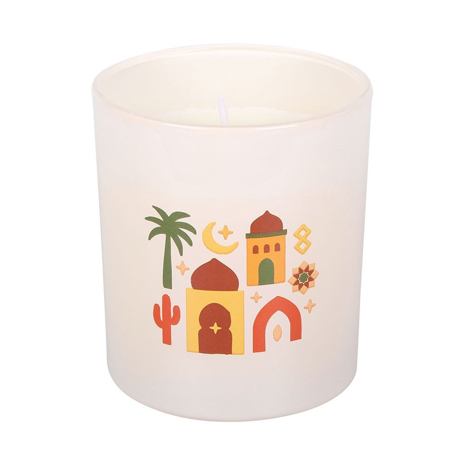 Something Different Marrakesh Amber & Saffron Scented Candle - White