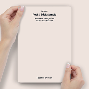 Hemway Chalk Based Furniture Paint A5 Sample, Peaches & Cream, Peel & Stick