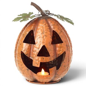 Light Up Metal Pumpkin Halloween Decoration