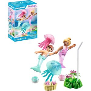 Mermaid Children with Jellyfish