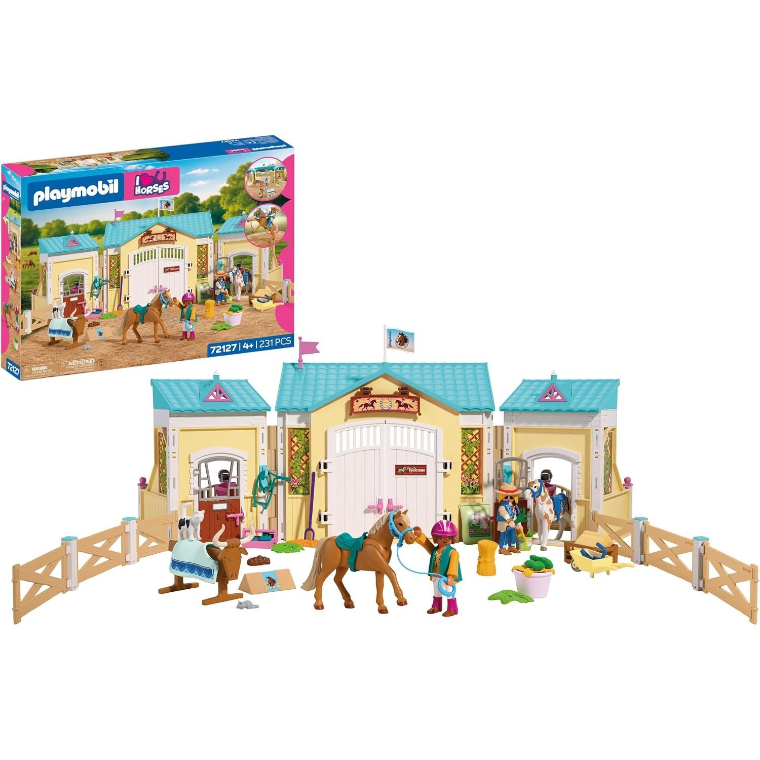 Large Riding Stable - Brown