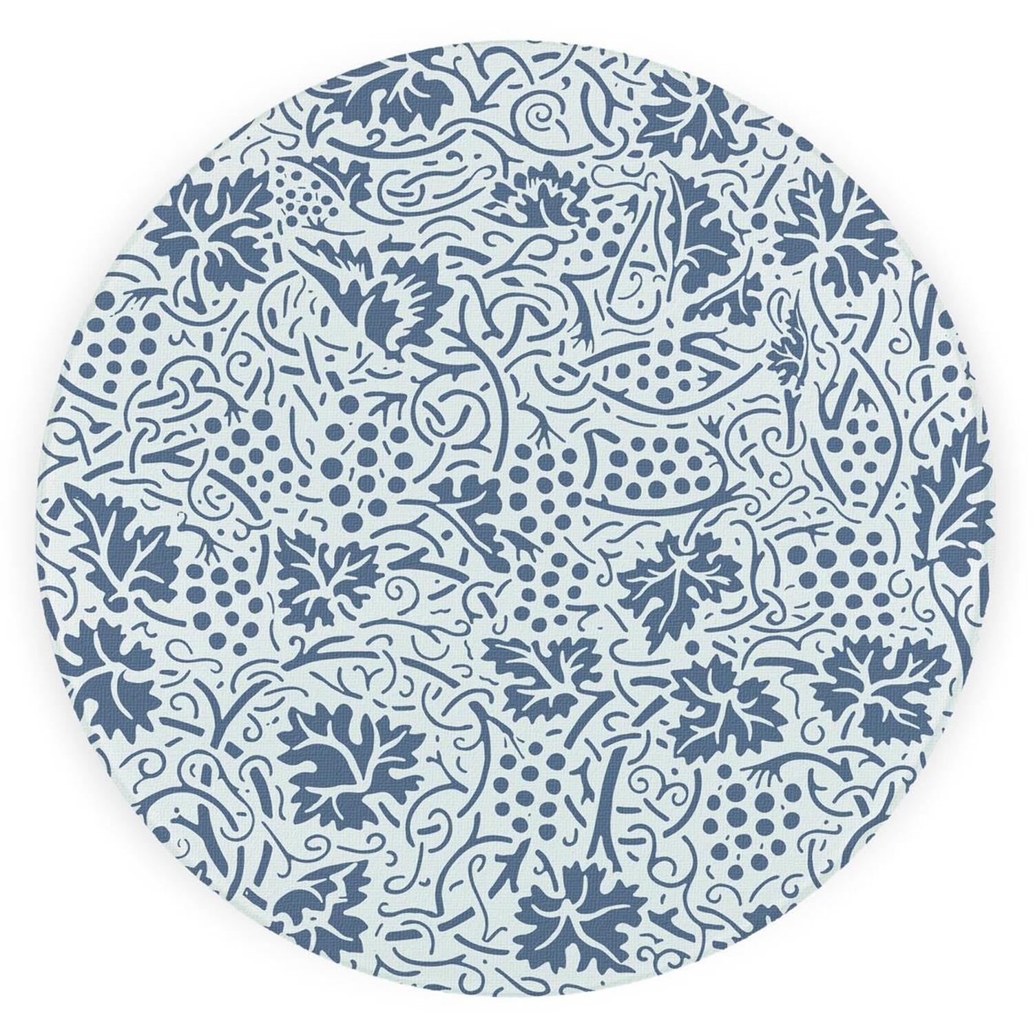 Image of Blue Oak Leaves & Berries Textured&hellip;