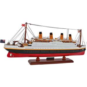 RMS Titanic Wooden Ship Model  60cm | Handcrafted Mahogany & Acacia