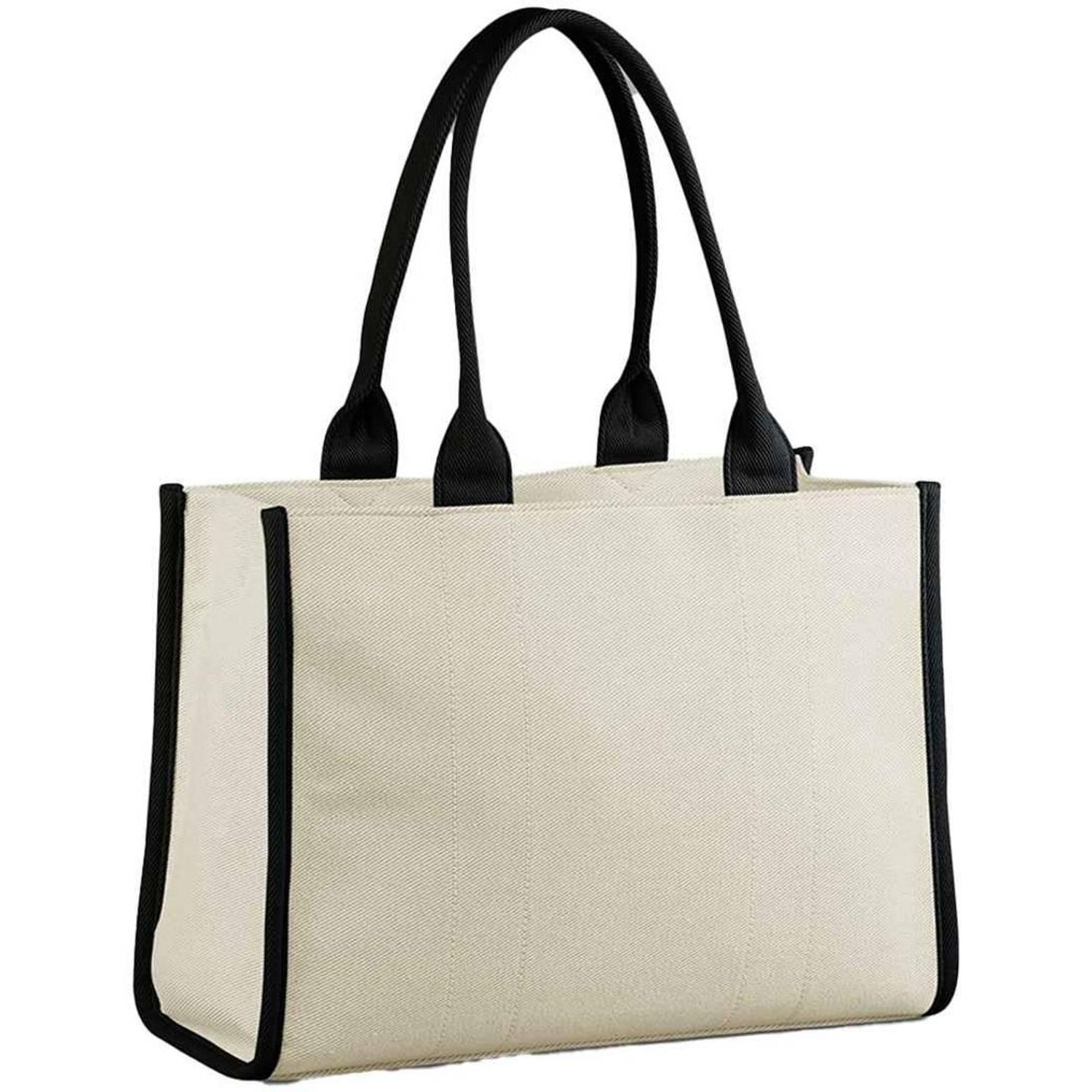 Quadra Puerto Large Tote Bag B - Natural Black