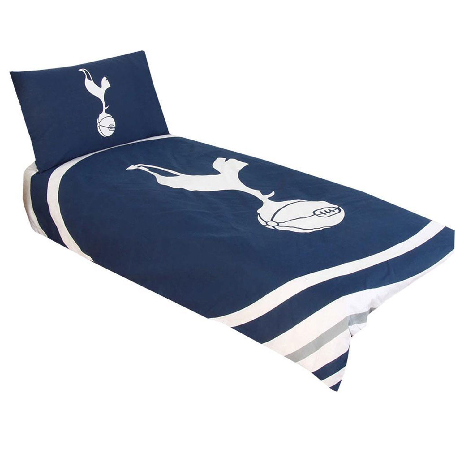 Tottenham Hotspur Fc Pulse Single Duvet Set - Navy
