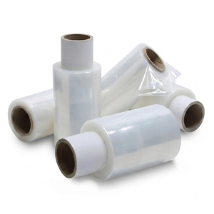 12 x Clear Mini Stretch Wrap Roll (100mm x 150m) 17mu Handy Packing Film