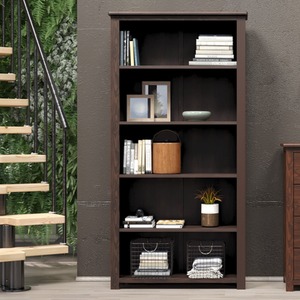Boston Dark Tall Bookcase