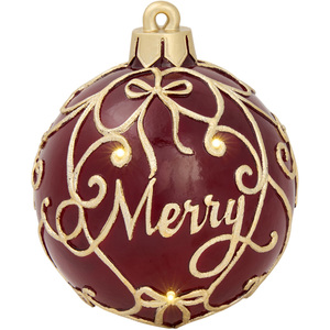 Merry Light-Up Bauble