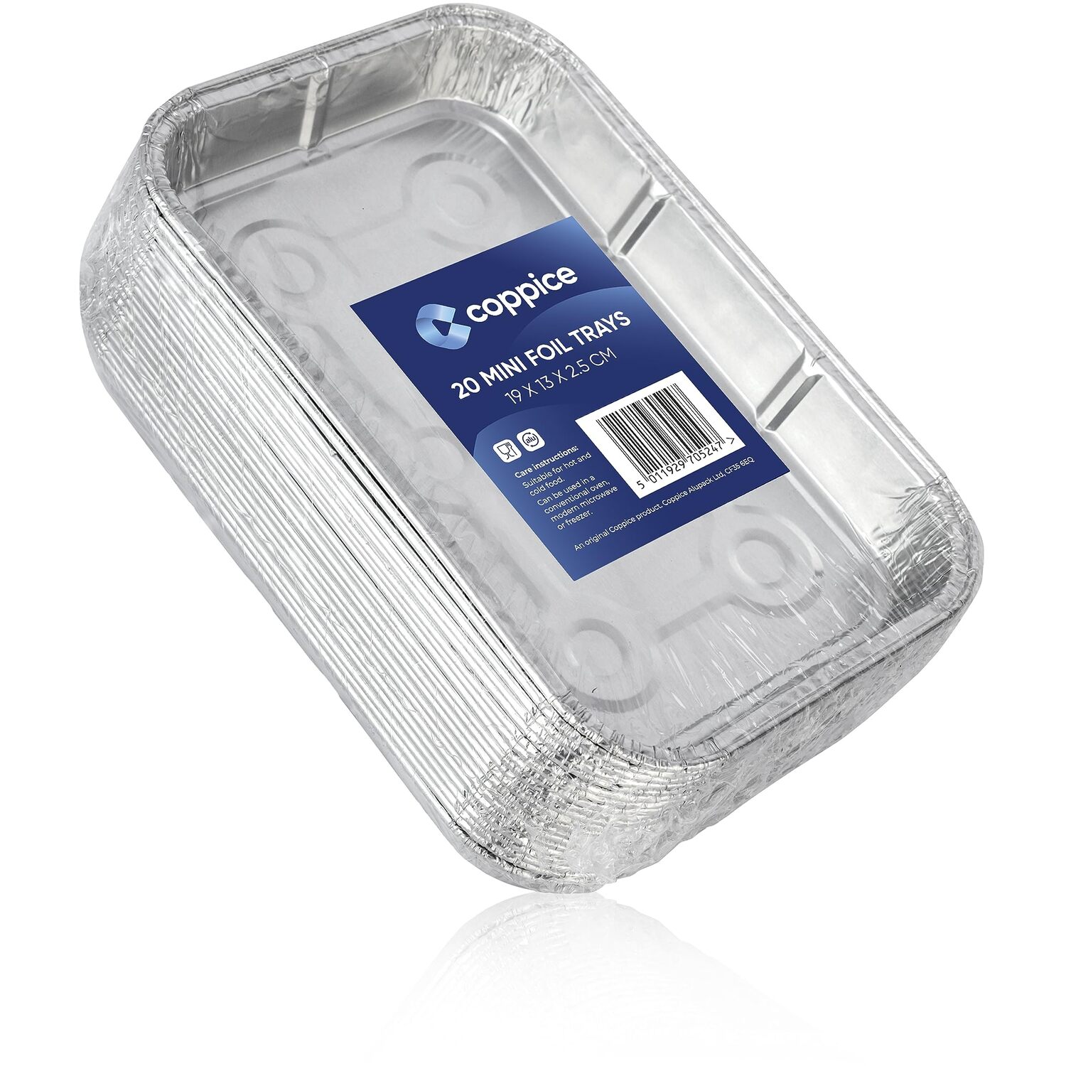 Image of Mini Aluminium Foil Trays - Silver