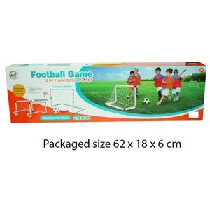 1 Soccer Goal Set White Kids Game