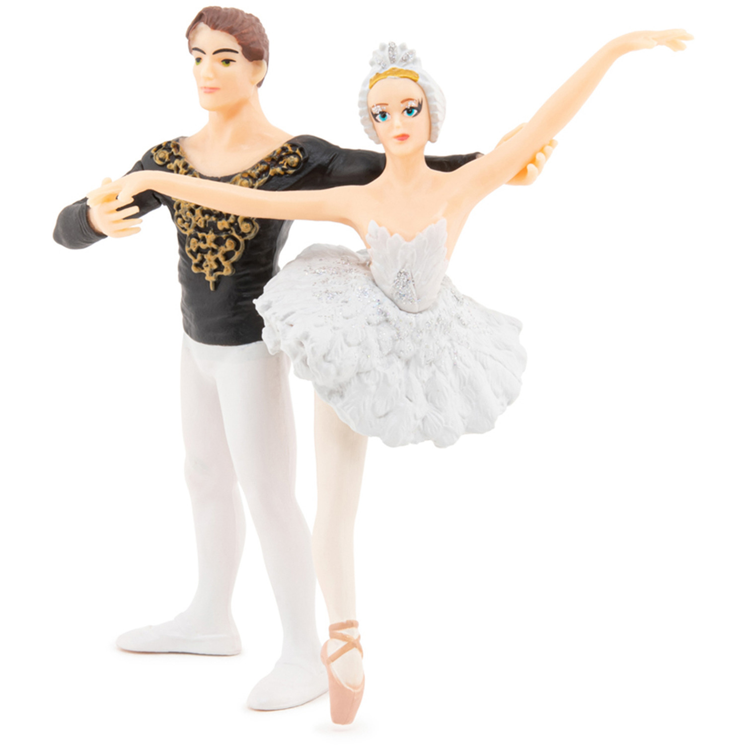 PAPO The Enchanted World Ballerina and Her Partner Toy Figure Set - 39128 - Black/White - Black/White