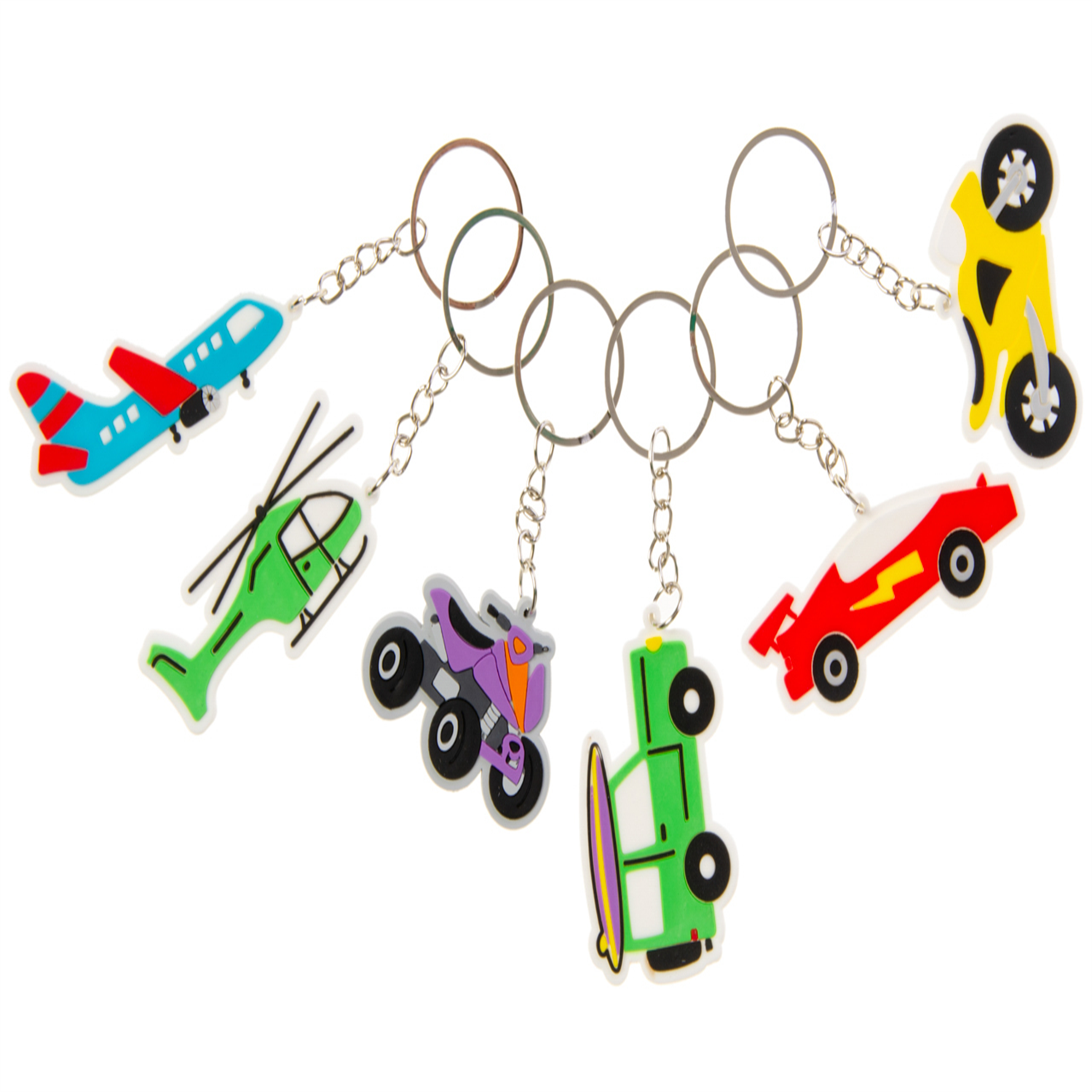 Single Vehicle Design Keychain - Keys Backpack Rear-View Mirror Gifts - Image 2